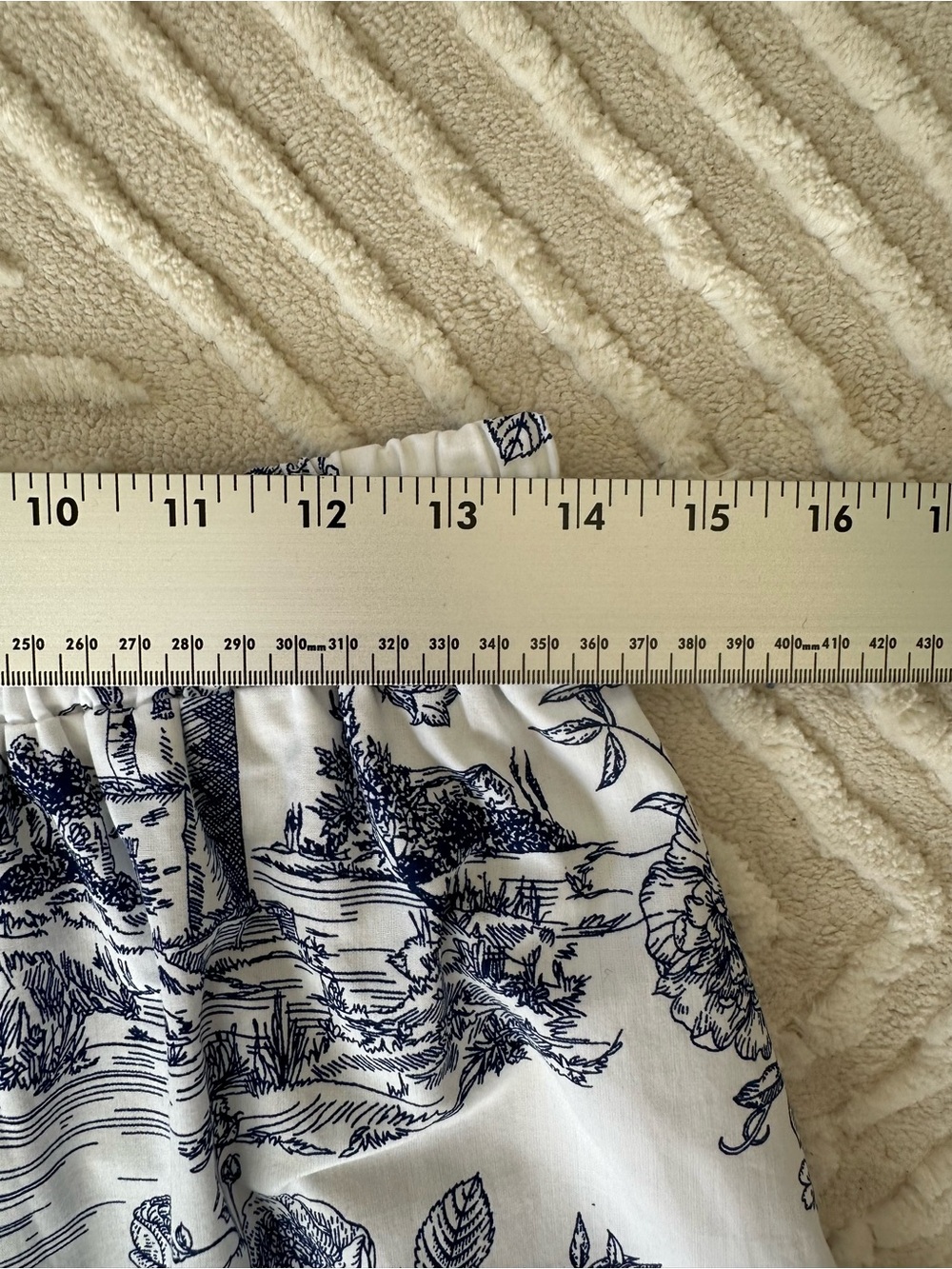 Harlow & Rose Romantic Toile Print Blue - White Maxi Skirt Cottagecore Size: S - Picture 14 of 16